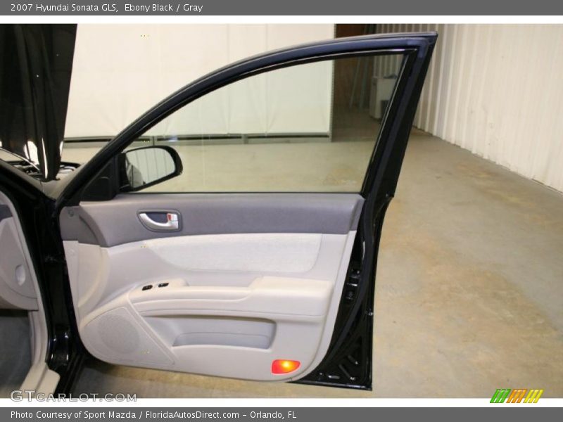 Ebony Black / Gray 2007 Hyundai Sonata GLS
