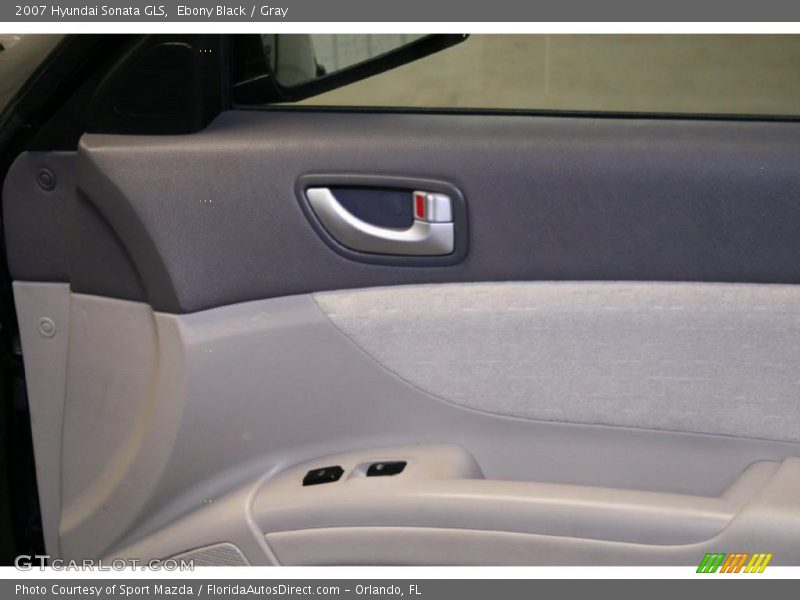Ebony Black / Gray 2007 Hyundai Sonata GLS