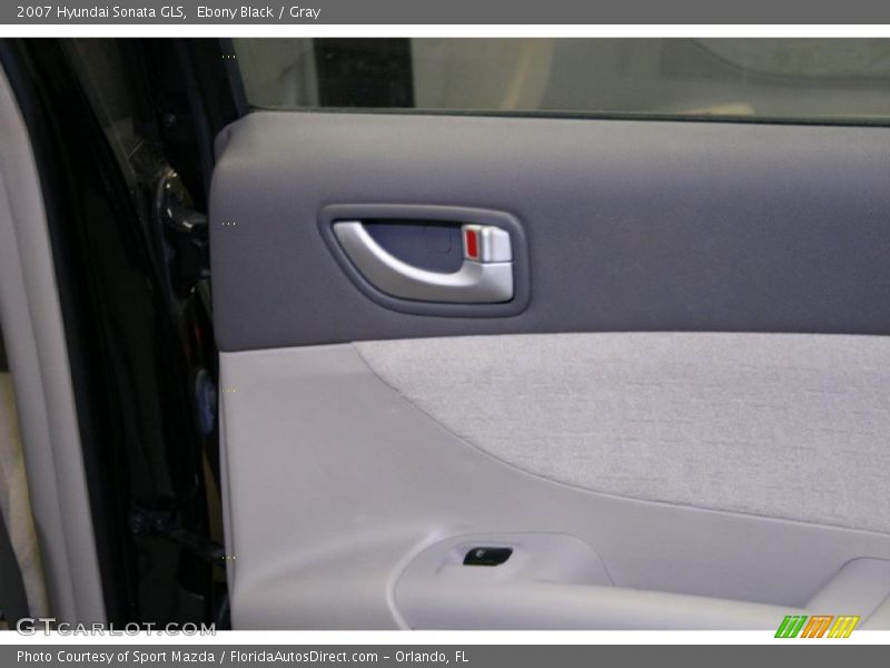 Ebony Black / Gray 2007 Hyundai Sonata GLS
