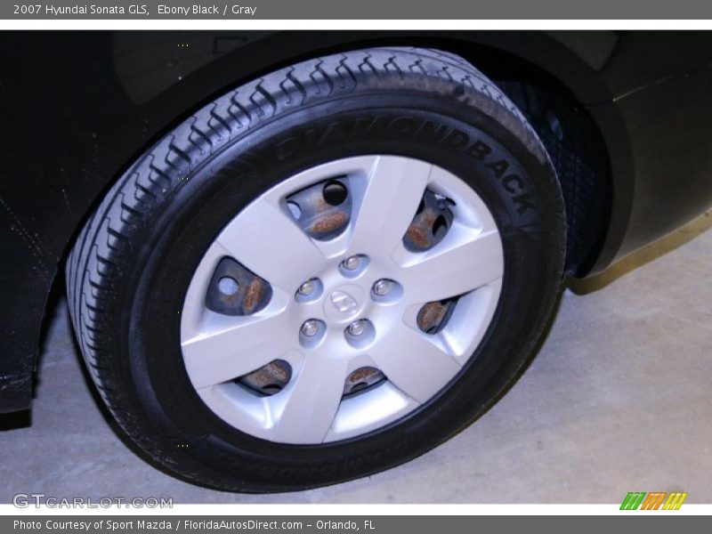 Ebony Black / Gray 2007 Hyundai Sonata GLS