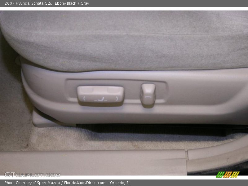 Ebony Black / Gray 2007 Hyundai Sonata GLS