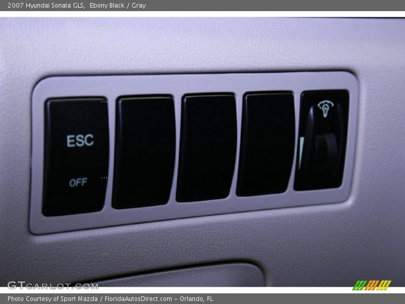 Ebony Black / Gray 2007 Hyundai Sonata GLS
