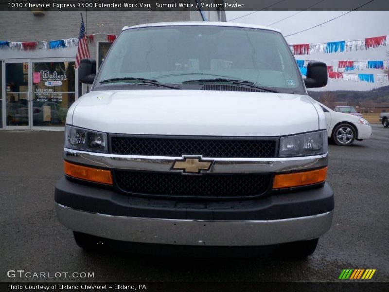 Summit White / Medium Pewter 2010 Chevrolet Express 3500 Extended Work Van