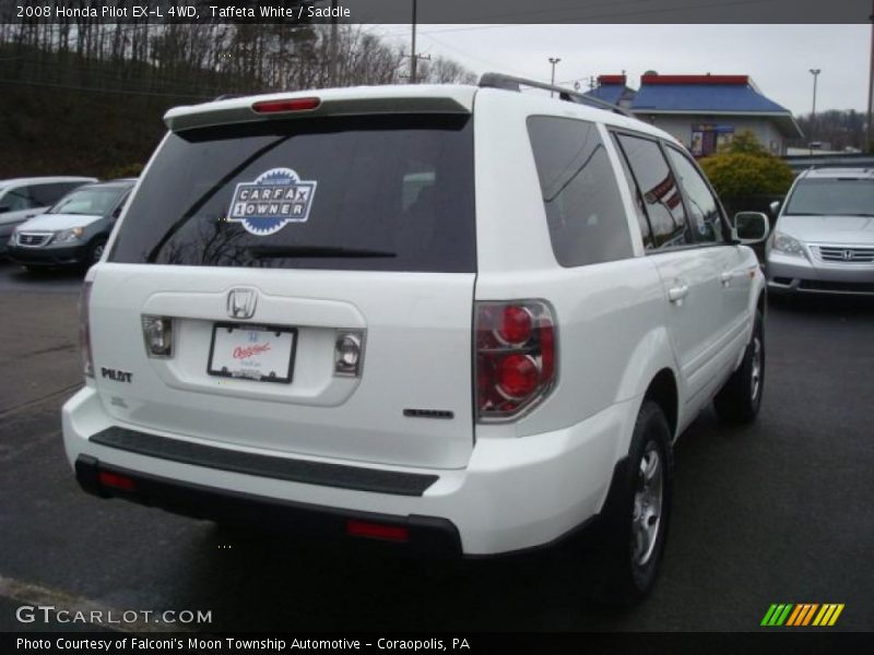 Taffeta White / Saddle 2008 Honda Pilot EX-L 4WD