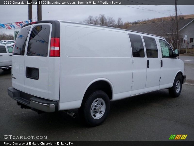 Summit White / Medium Pewter 2010 Chevrolet Express 3500 Extended Work Van