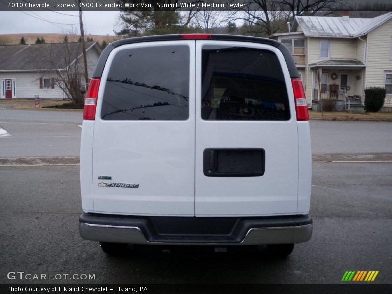 Summit White / Medium Pewter 2010 Chevrolet Express 3500 Extended Work Van