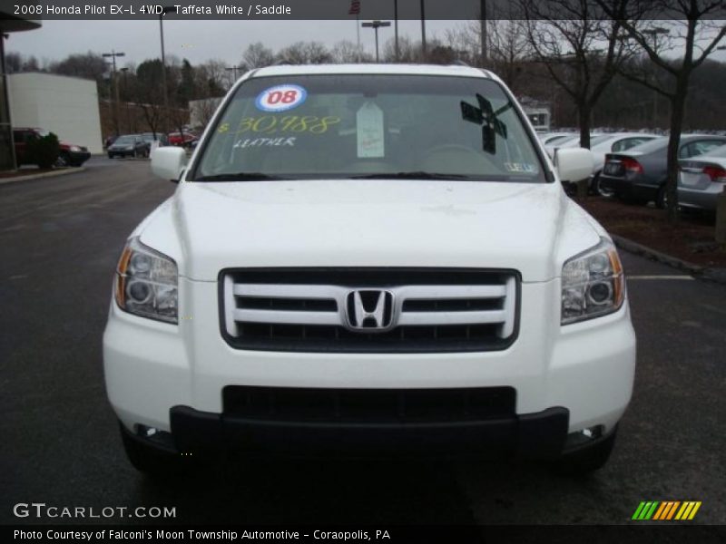 Taffeta White / Saddle 2008 Honda Pilot EX-L 4WD