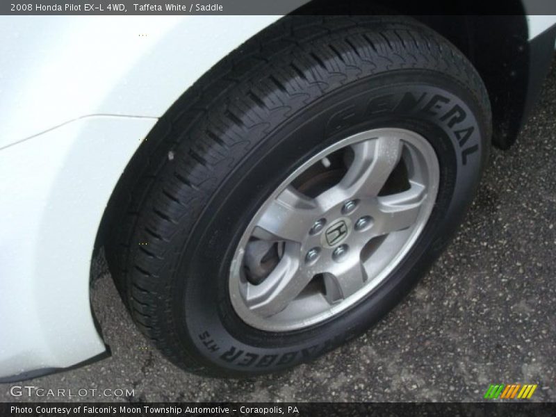 Taffeta White / Saddle 2008 Honda Pilot EX-L 4WD
