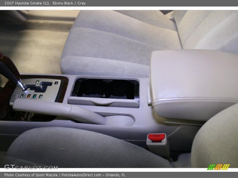 Ebony Black / Gray 2007 Hyundai Sonata GLS