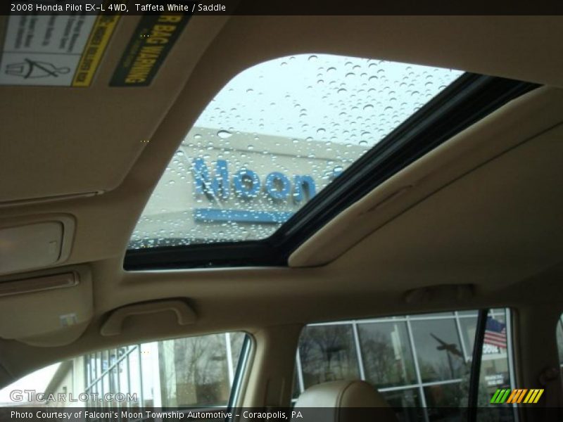 Taffeta White / Saddle 2008 Honda Pilot EX-L 4WD