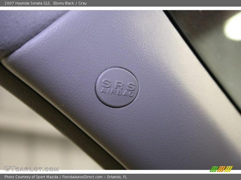 Ebony Black / Gray 2007 Hyundai Sonata GLS