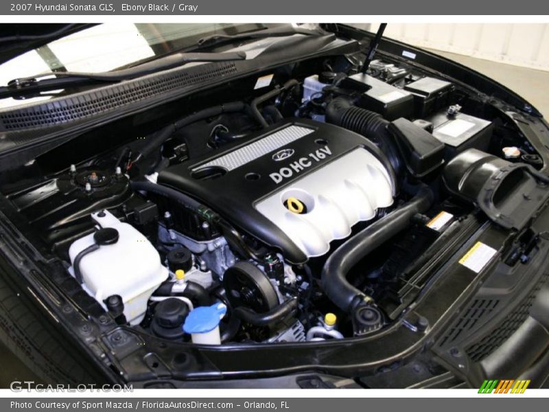 Ebony Black / Gray 2007 Hyundai Sonata GLS