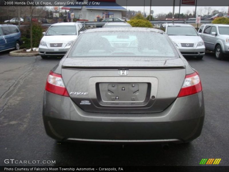 Galaxy Gray Metallic / Gray 2008 Honda Civic LX Coupe