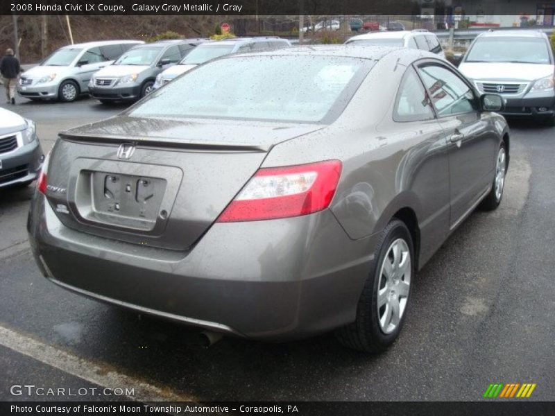 Galaxy Gray Metallic / Gray 2008 Honda Civic LX Coupe