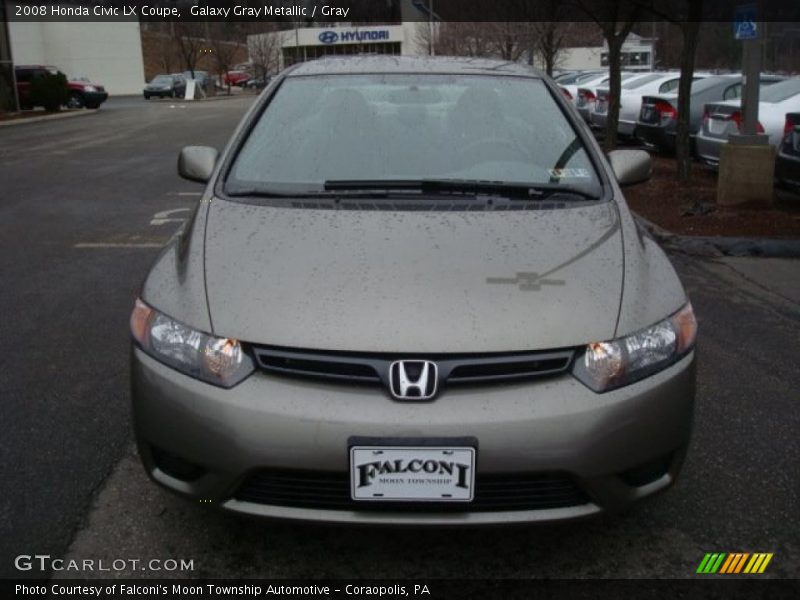 Galaxy Gray Metallic / Gray 2008 Honda Civic LX Coupe