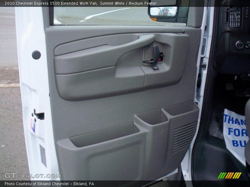 Summit White / Medium Pewter 2010 Chevrolet Express 3500 Extended Work Van