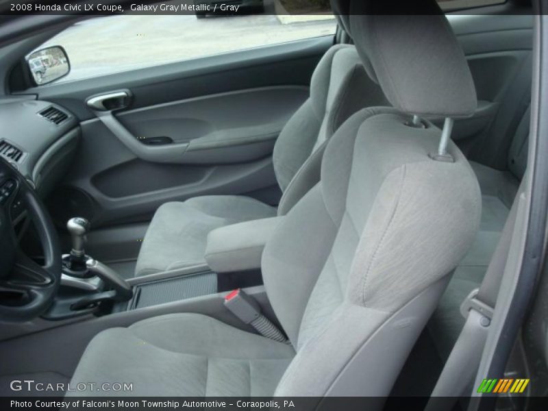 Galaxy Gray Metallic / Gray 2008 Honda Civic LX Coupe