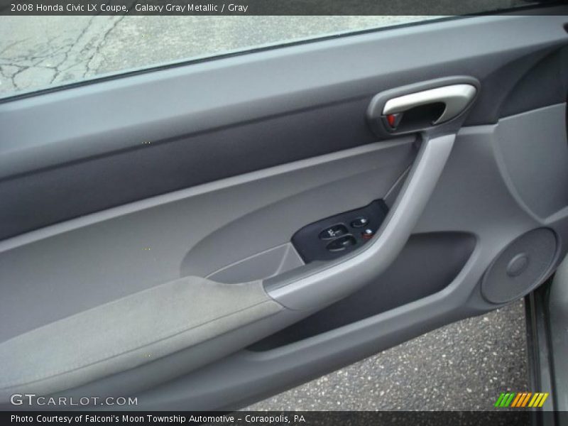 Galaxy Gray Metallic / Gray 2008 Honda Civic LX Coupe