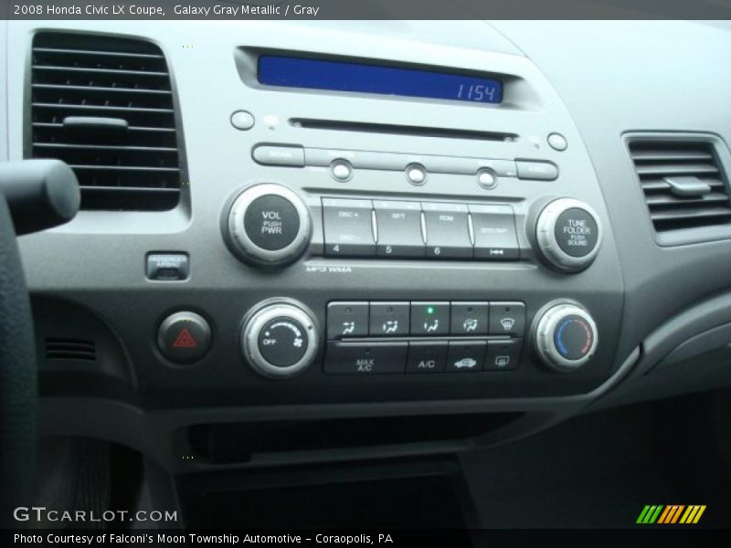 Galaxy Gray Metallic / Gray 2008 Honda Civic LX Coupe
