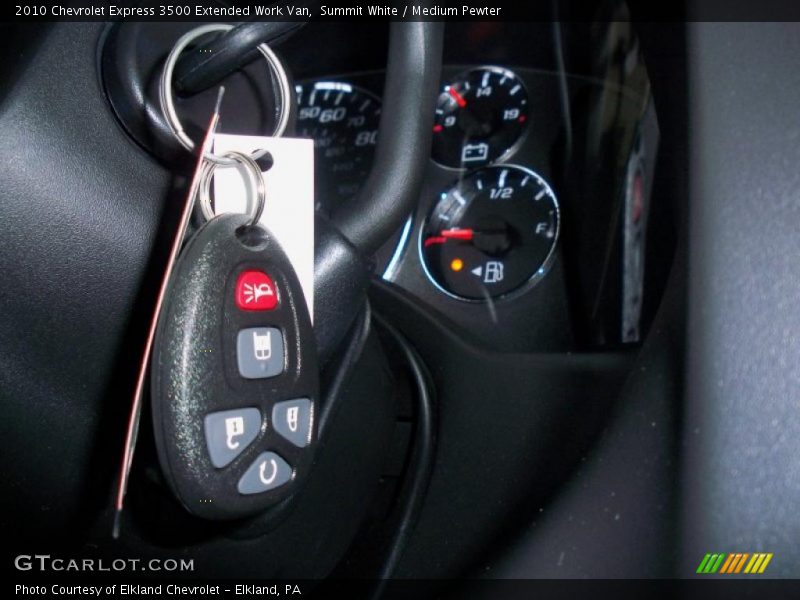 Summit White / Medium Pewter 2010 Chevrolet Express 3500 Extended Work Van