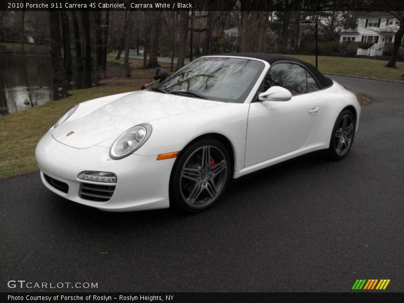 Carrara White / Black 2010 Porsche 911 Carrera 4S Cabriolet