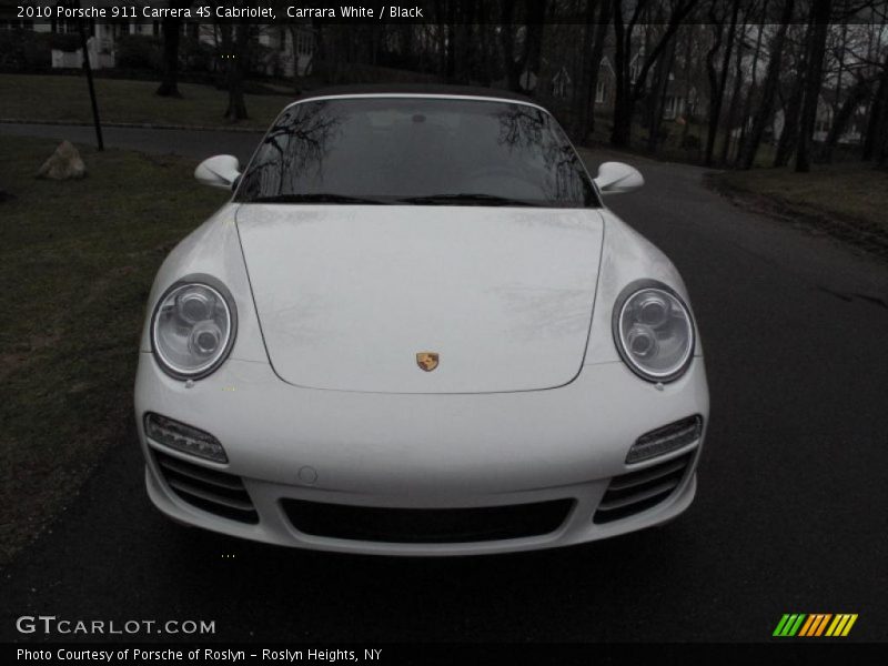 Carrara White / Black 2010 Porsche 911 Carrera 4S Cabriolet