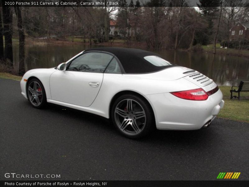 Carrara White / Black 2010 Porsche 911 Carrera 4S Cabriolet