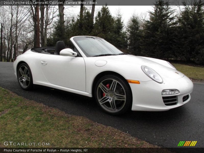 Carrara White / Black 2010 Porsche 911 Carrera 4S Cabriolet