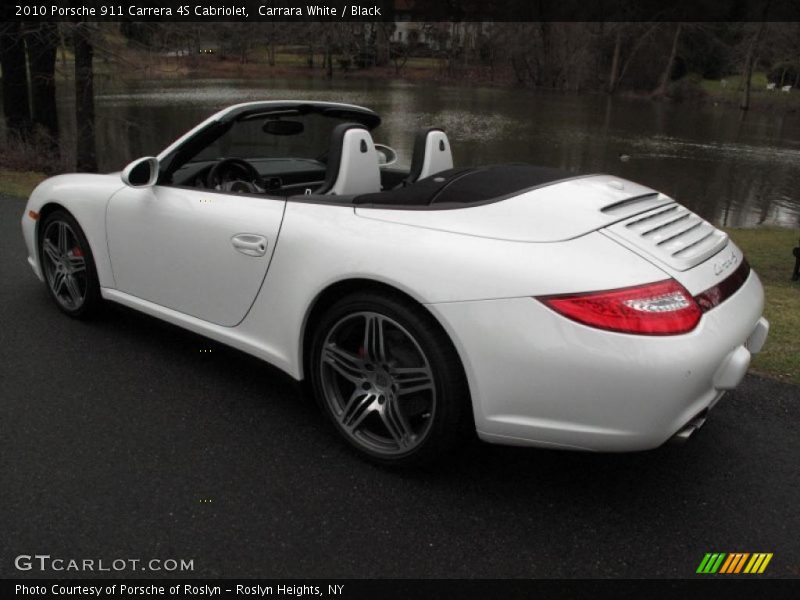 Carrara White / Black 2010 Porsche 911 Carrera 4S Cabriolet
