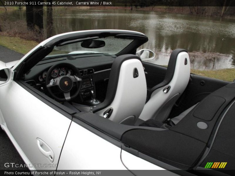 Carrara White / Black 2010 Porsche 911 Carrera 4S Cabriolet