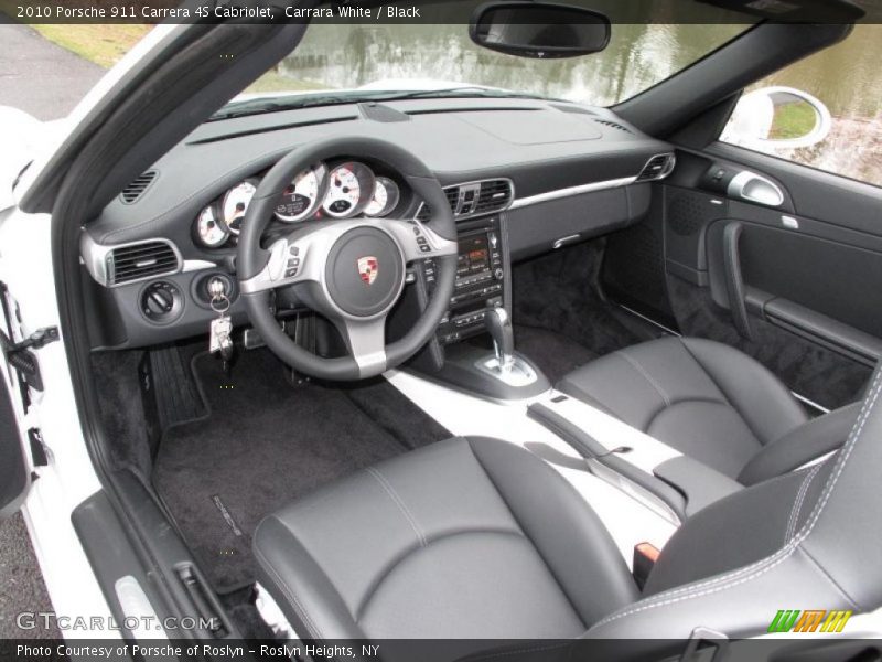 Carrara White / Black 2010 Porsche 911 Carrera 4S Cabriolet
