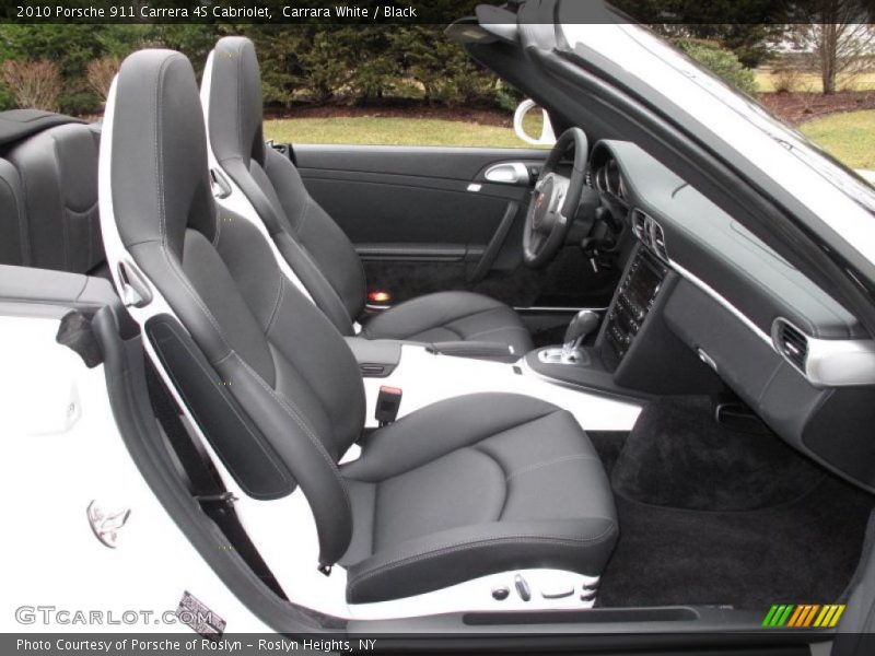 Carrara White / Black 2010 Porsche 911 Carrera 4S Cabriolet