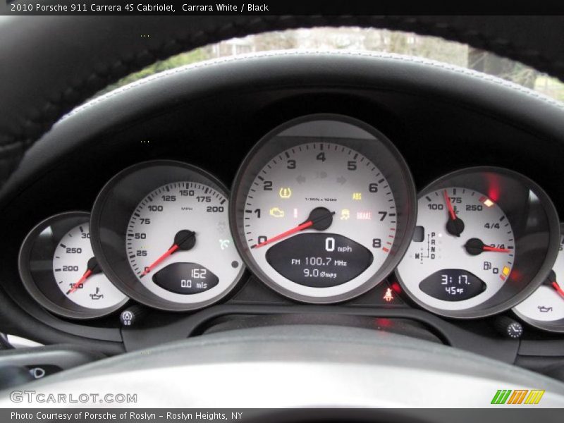 Carrara White / Black 2010 Porsche 911 Carrera 4S Cabriolet