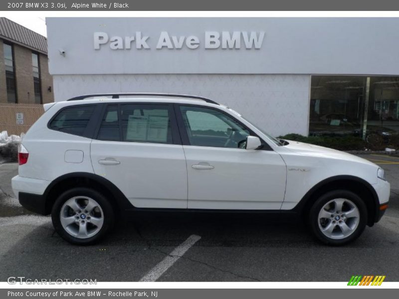 Alpine White / Black 2007 BMW X3 3.0si