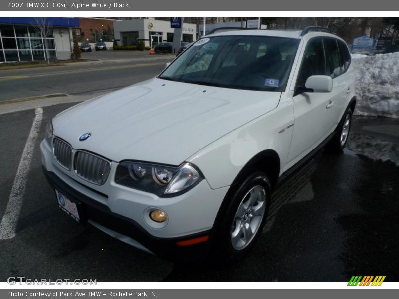 Alpine White / Black 2007 BMW X3 3.0si