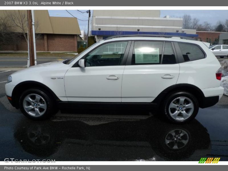 Alpine White / Black 2007 BMW X3 3.0si