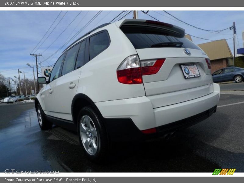 Alpine White / Black 2007 BMW X3 3.0si