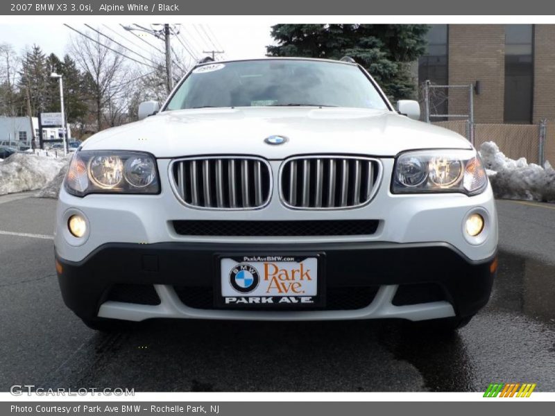 Alpine White / Black 2007 BMW X3 3.0si