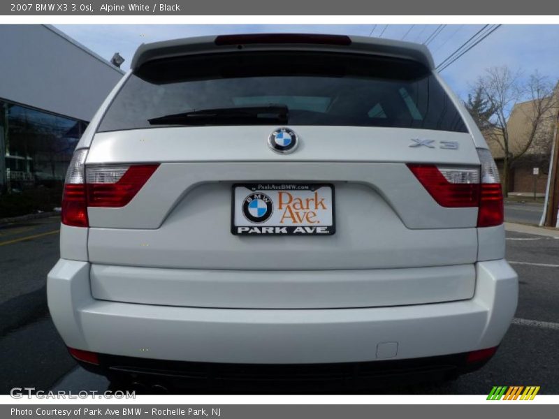 Alpine White / Black 2007 BMW X3 3.0si