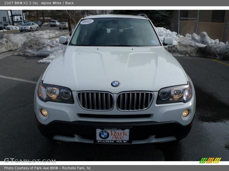 Alpine White / Black 2007 BMW X3 3.0si