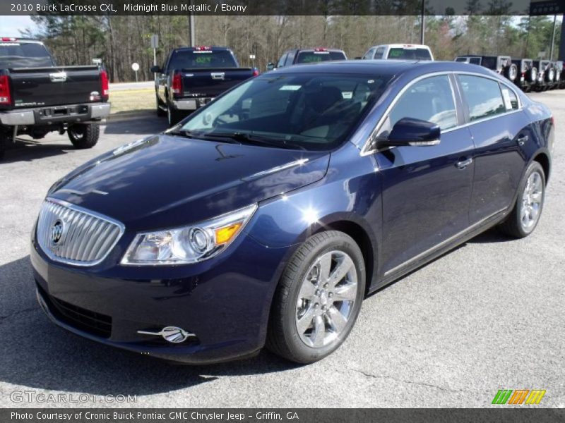 Midnight Blue Metallic / Ebony 2010 Buick LaCrosse CXL