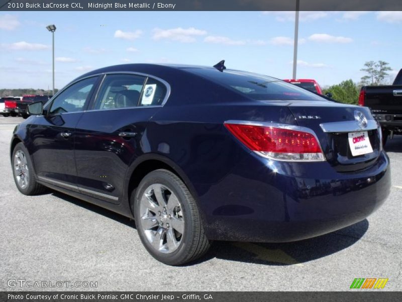 Midnight Blue Metallic / Ebony 2010 Buick LaCrosse CXL