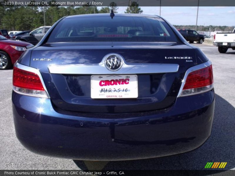 Midnight Blue Metallic / Ebony 2010 Buick LaCrosse CXL
