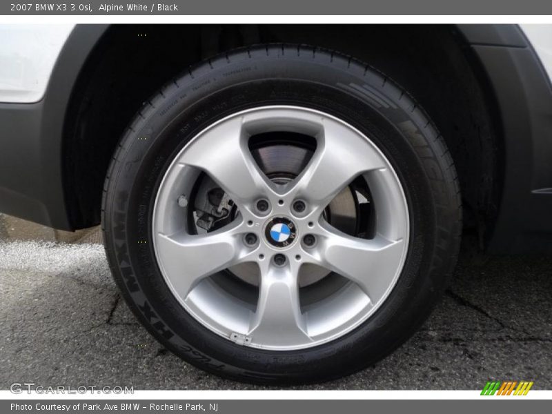 Alpine White / Black 2007 BMW X3 3.0si