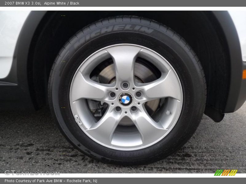 Alpine White / Black 2007 BMW X3 3.0si