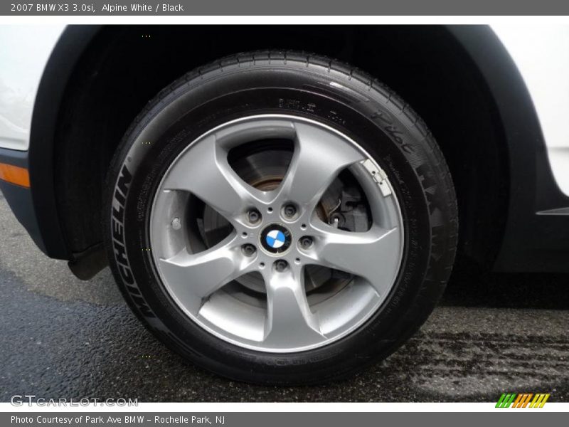 Alpine White / Black 2007 BMW X3 3.0si