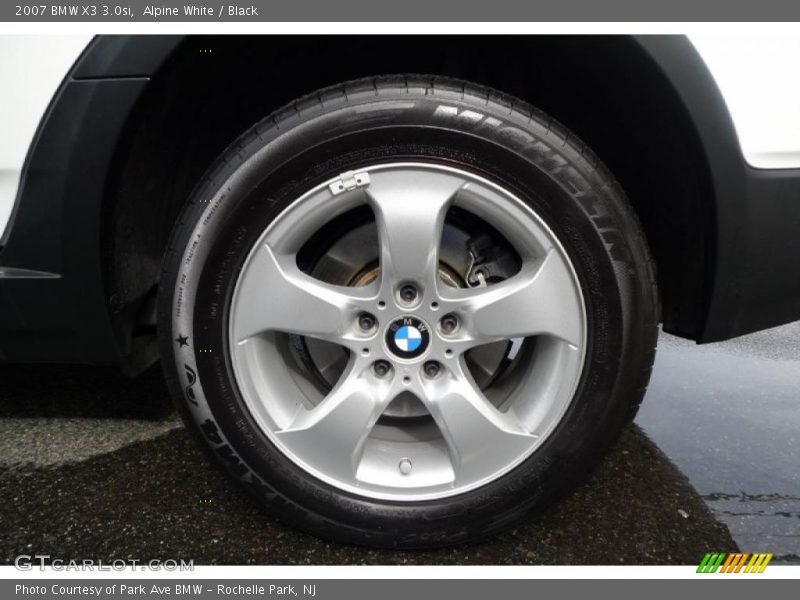 Alpine White / Black 2007 BMW X3 3.0si