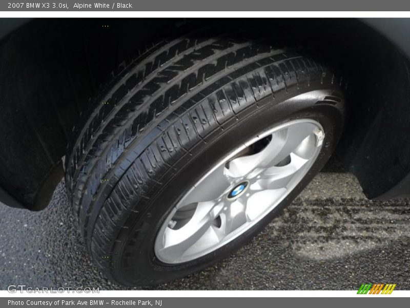 Alpine White / Black 2007 BMW X3 3.0si