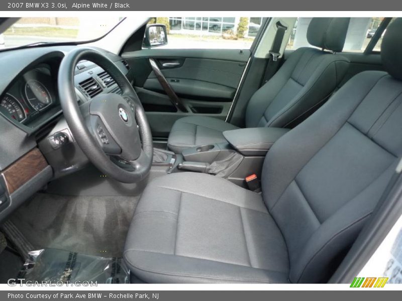 Alpine White / Black 2007 BMW X3 3.0si