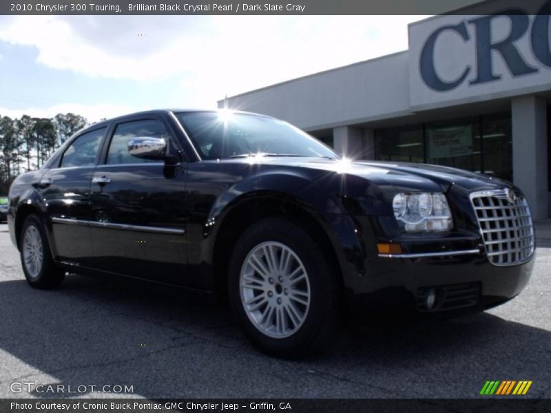 Brilliant Black Crystal Pearl / Dark Slate Gray 2010 Chrysler 300 Touring